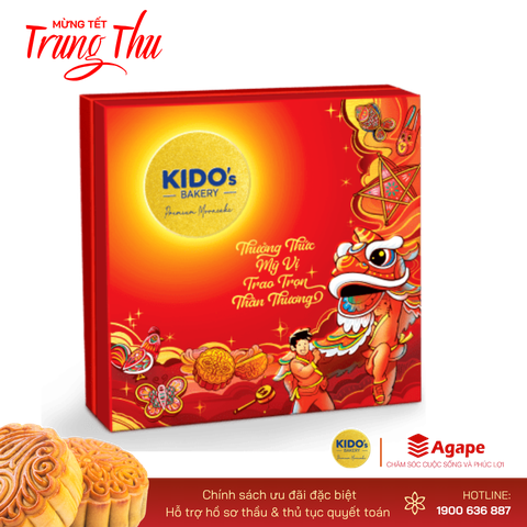 KIDO - Mỹ Vị An Khang ĐỎ (5 bánh x 150g)500,