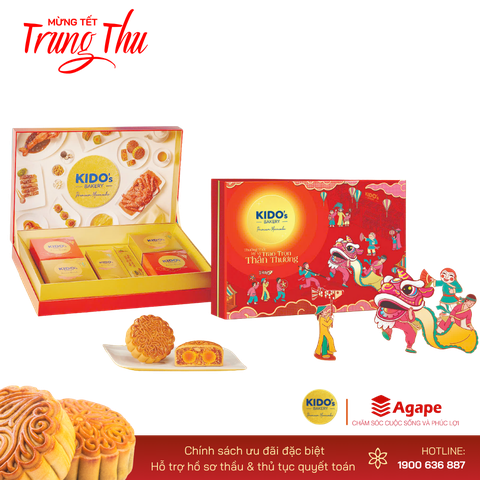 KIDO - Mỹ Vị Thịnh Vượng ĐỎ (5 bánh x 210g)