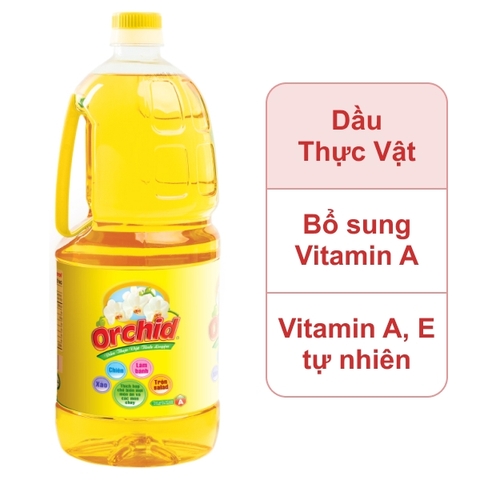 Dầu thực vật tinh luyện Orchid can 2 lít