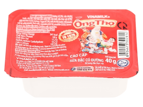 Sữa đặc có đường Ông Thọ Đỏ hộp 40g