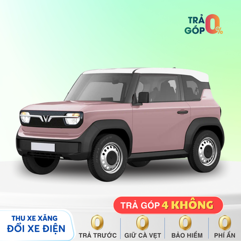 VinFast VF 3 - Hồng phấn nóc trắng