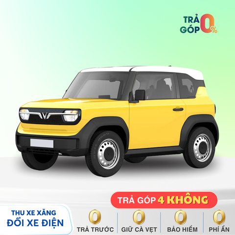 VinFast VF 3 - Vàng nóc trắng