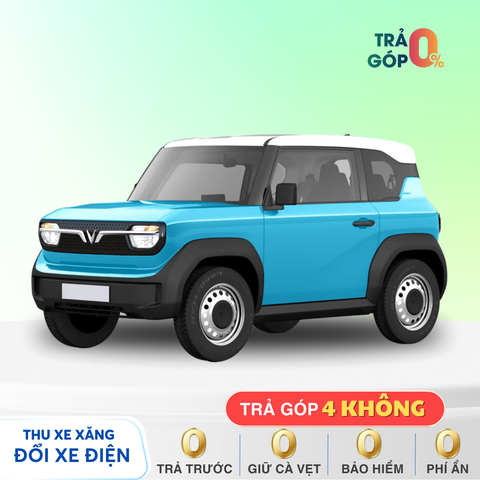 VinFast VF 3 - Xanh dương nóc trắng