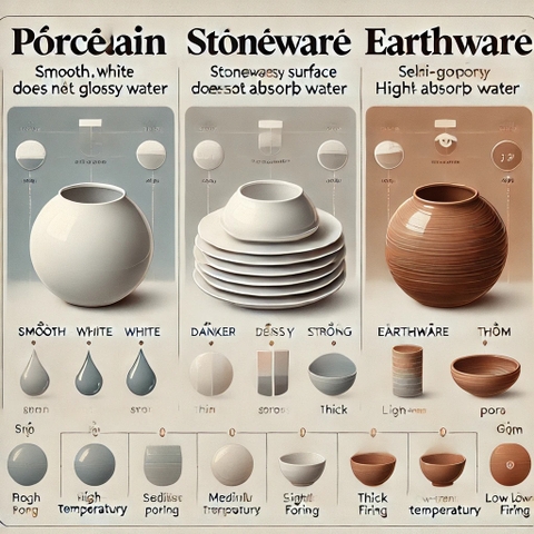 Phân Biệt Sứ, Sành, Gốm: Đặc Điểm & Ứng Dụng