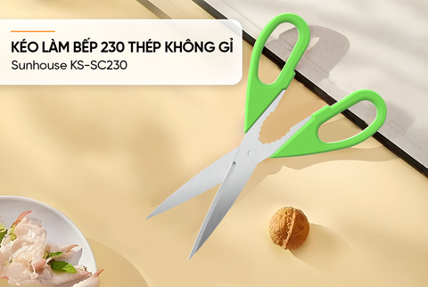 Kéo làm bếp 230 thép không gỉ Sunhouse KS-SC230