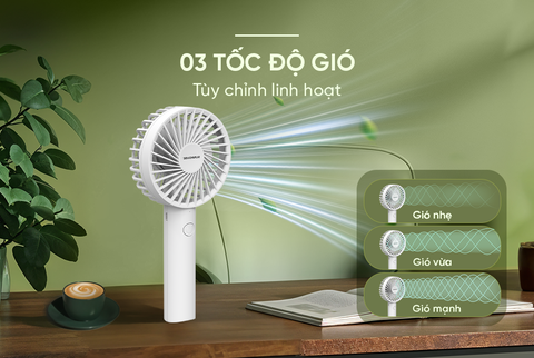 Quạt sạc mini cầm tay Sunhouse SHD7109