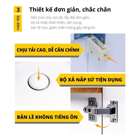 Bộ Lavabo tủ Caesar LF5253 + EH05253AWV