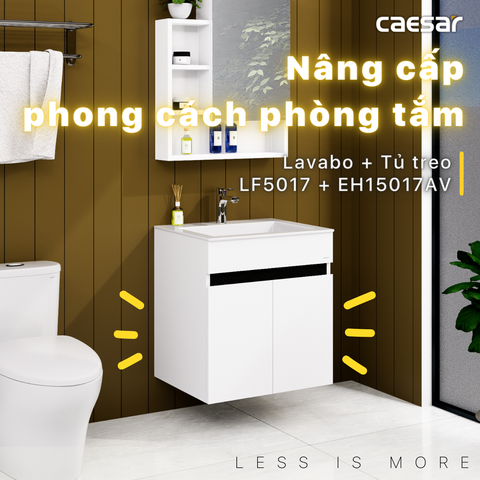 Bộ Lavabo tủ Caesar LF5017 + EH15017AV