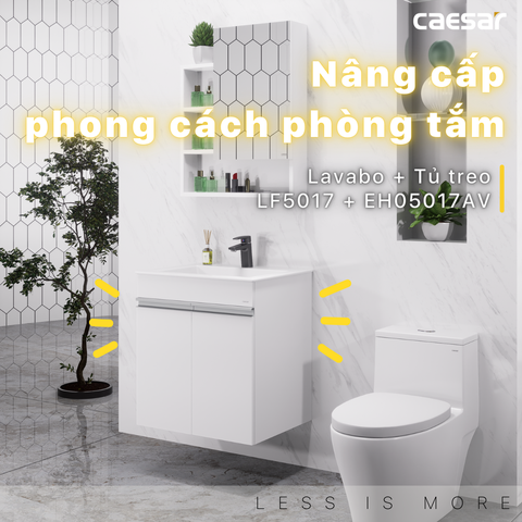 Bộ Lavabo tủ Caesar LF5017 + EH05017AV