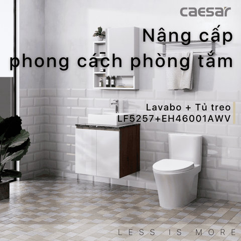Bộ Lavabo tủ Caesar LF5257 + EH05257AWV