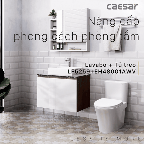 Bộ Lavabo tủ Caesar LF5261 + EH05261AWV