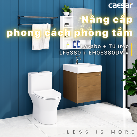 Bộ Lavabo tủ Caesar LF5380 + EH05380DWV