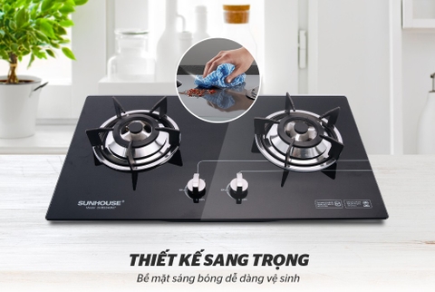 Bếp gas âm kính Sunhouse SHB5546MT
