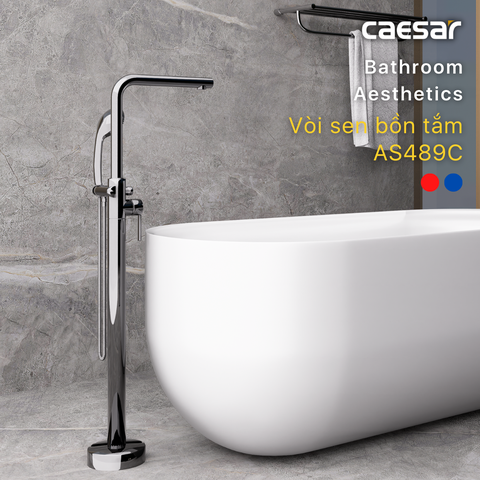 Vòi sen gắn bồn tắm Caesar AS489C nóng lạnh