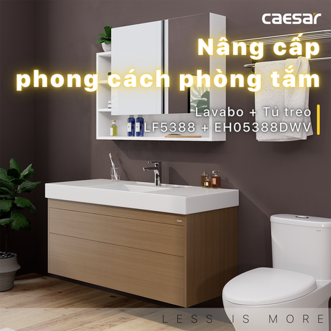 Bộ Lavabo tủ Caesar LF5388 + EH05388DWV