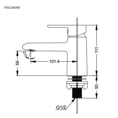 Vòi lavabo chậu rửa mặt TOTO TVLC101NSR nước lạnh