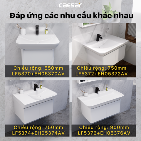 Bộ Lavabo tủ Caesar LF5370 + EH05370A