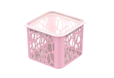 Hũ nhựa Duy Tân 2 Màu Vuông No.1352