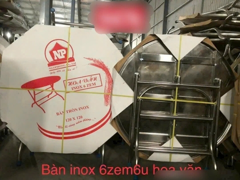 Bàn inox NP 6zem6U hoa văn