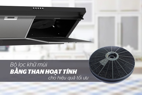 Máy hút mùi kính thẳng Sunhouse SHB6118B