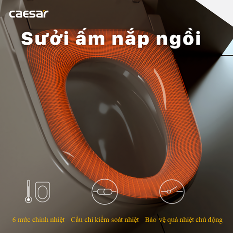 Bồn cầu điện tử Caesar CA1380H