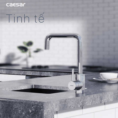 Vòi chậu rửa chén Caesar K685C nóng lạnh