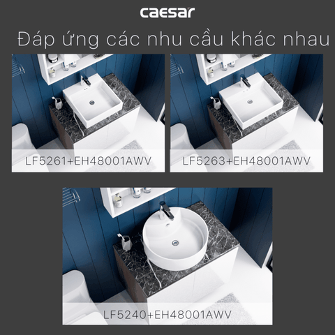 Bộ Lavabo tủ Caesar LF5261 + EH05261AWV