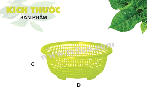 Rổ 310 dẻo nhựa Tý Liên No.0301