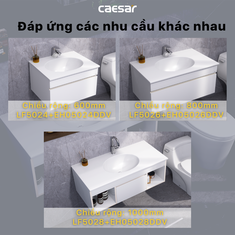 Bộ Lavabo tủ Caesar LF5024 + EH05024DDV