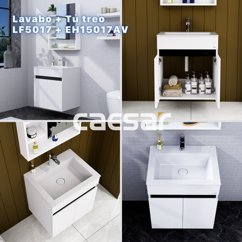 Bộ Lavabo tủ Caesar LF5017 + EH15017AV