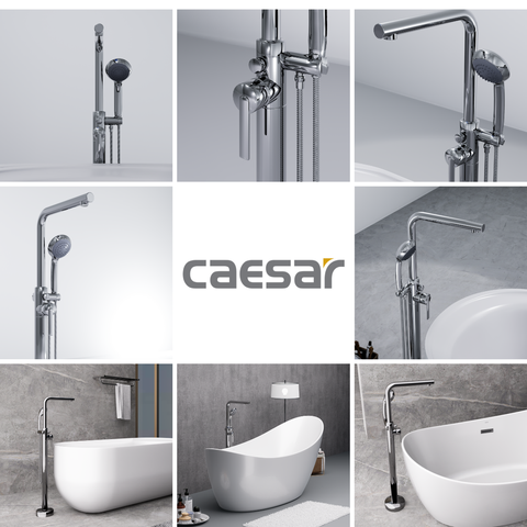 Vòi sen gắn bồn tắm Caesar AS489C nóng lạnh