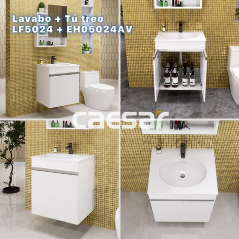 Bộ Lavabo tủ Caesar LF5024 + EH05024AV