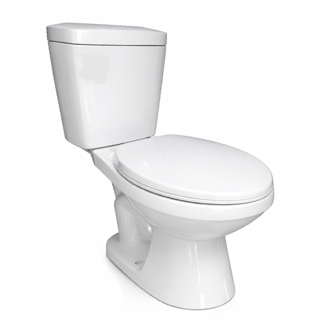 Bồn cầu 2 khối AKORAN V30 xả 2 nhấn nắp thường