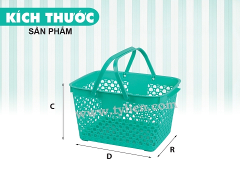 Giỏ Đan Nhỏ nhựa Tý Liên No.0605