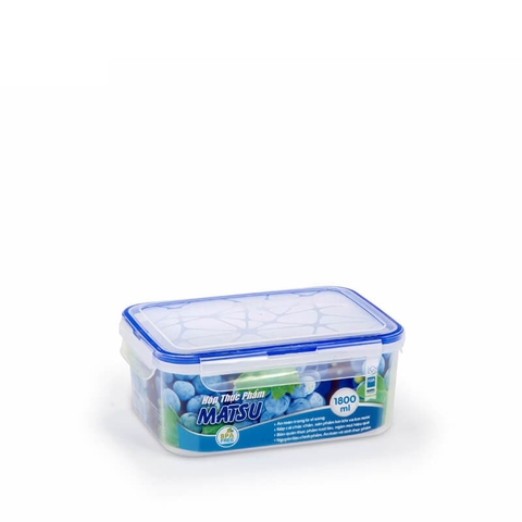 Hộp Thực Phẩm Chữ Nhật nhựa Duy Tân 1800ml No.436