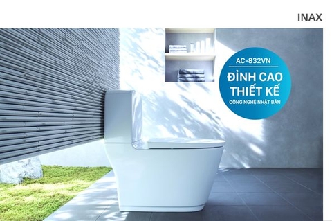 Bồn cầu 2 khối INAX AC-832VN xả nhấn Aqua Ceramic (AC832VN)