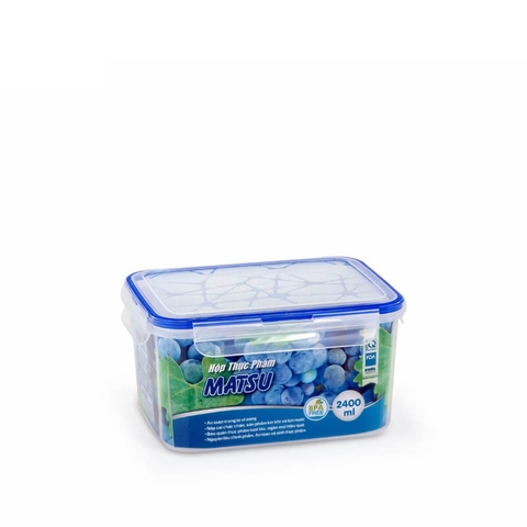 Hộp Thực Phẩm Chữ Nhật nhựa Duy Tân 2400ml No.437