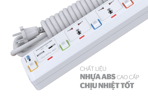 Ổ cắm điện Sunhouse SHE-OC2-3RU