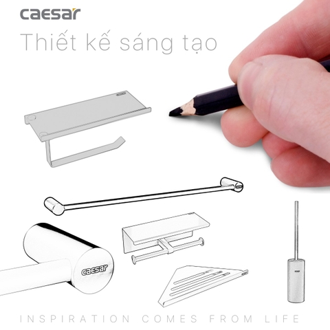 Giá treo khăn Caesar Q6301B màu đen