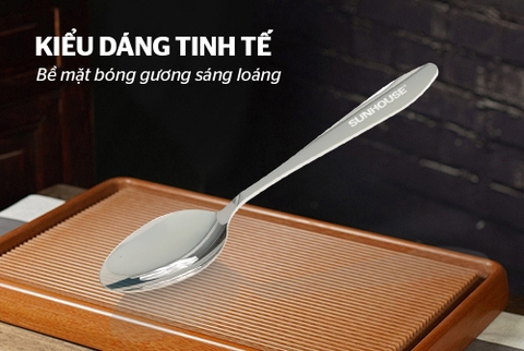 Bộ 2 Thìa muỗng trẻ em 140 inox Sunhouse KS-S2PO140I