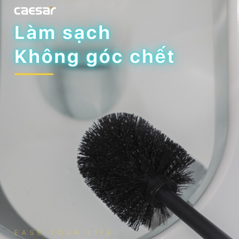 Cọ vệ sinh bàn cầu Caesar Q6308B màu đen