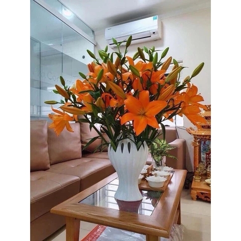 Lọ Hoa Phật Thủ Sứ Bát Tràng 28cm