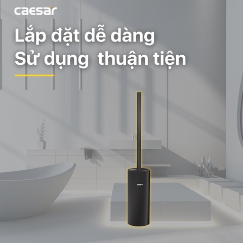 Cọ vệ sinh bàn cầu Caesar Q6308B màu đen