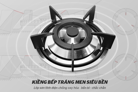 Bếp gas âm kính Sunhouse SHB5546MT