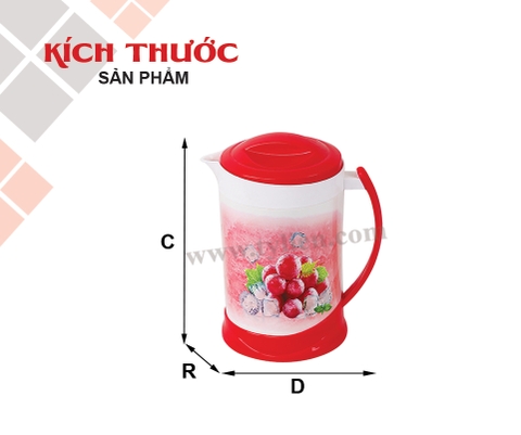 Ca Nhiệt Nice Đại nhựa Tý Liên No.1005-Đ