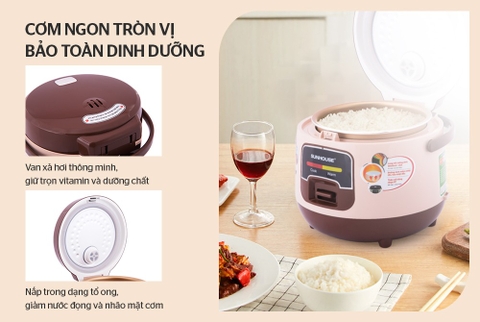 Nồi cơm điện 1L Sunhouse SHD8208C