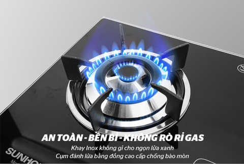 Bếp gas âm kính Sunhouse SHB5546MT