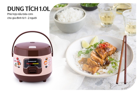 Nồi cơm điện 1L Sunhouse SHD8208C