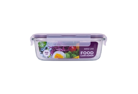 Hộp Thực Phẩm Thủy Tinh nhựa Duy Tân Matsu Lock 640ml No.1588