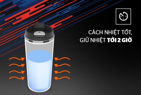 Bình giữ nhiệt Biozone nắp màu đen KB-WA500PB